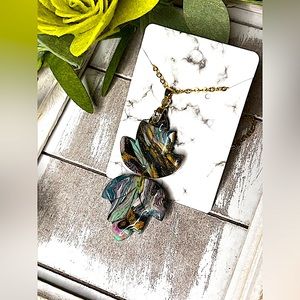 Polymer clay necklace